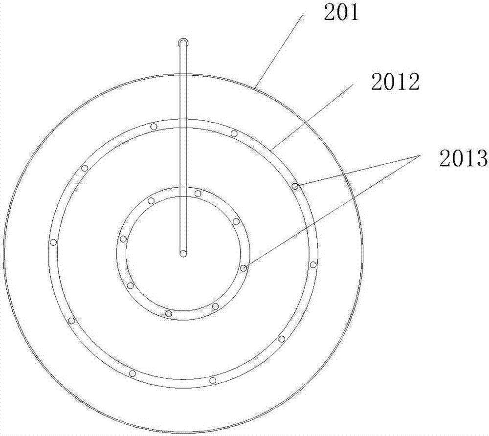 Paint spray waste gas treatment integrated device