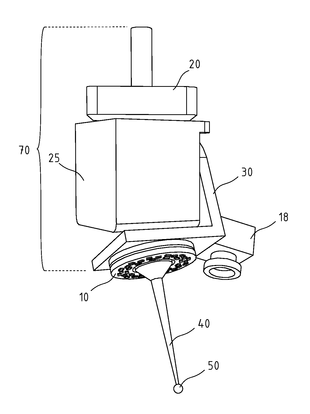 Accessory for coordinate measuring machine