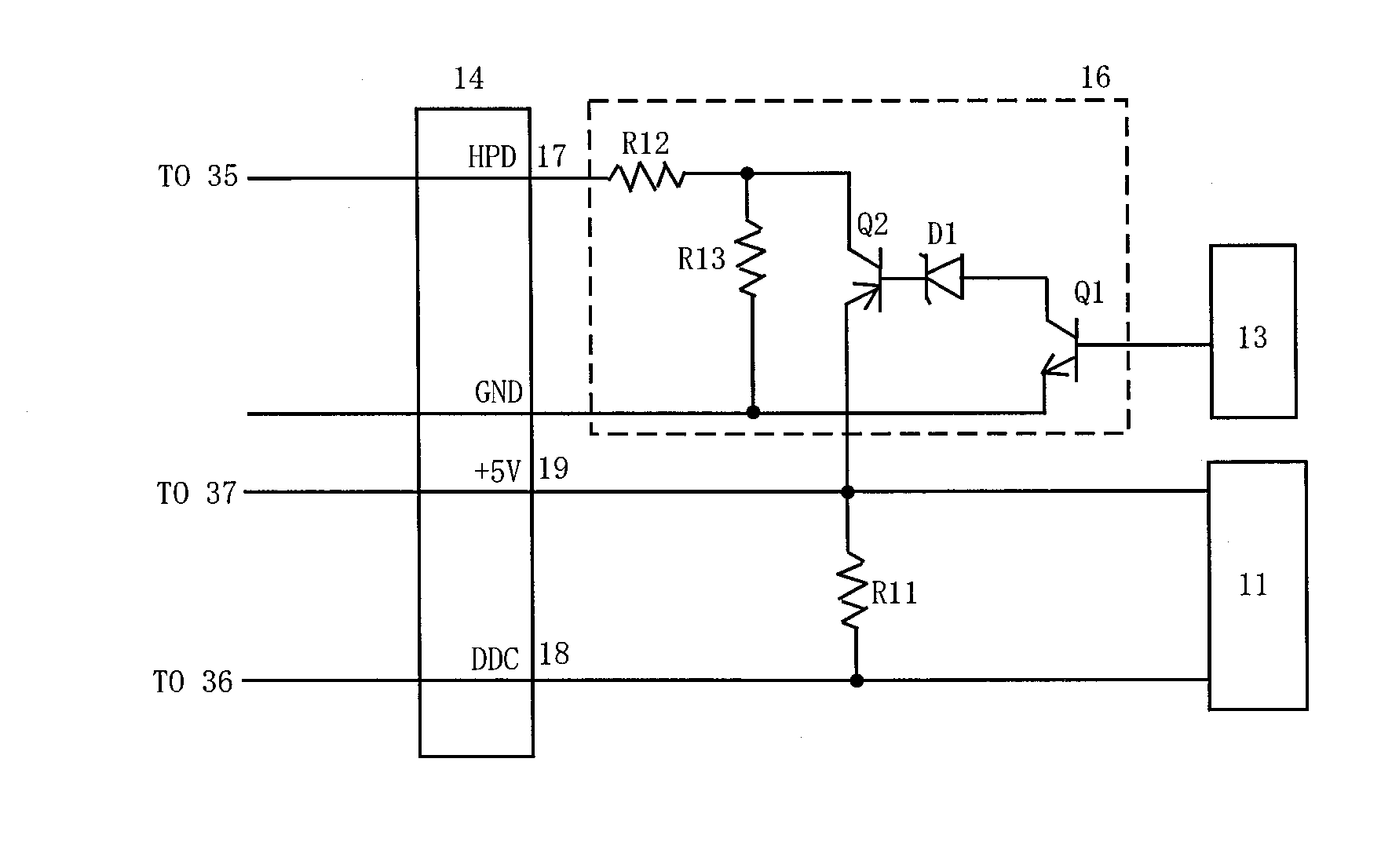 Hot-plug signal output apparatus and hot-plug signal input/output apparatus