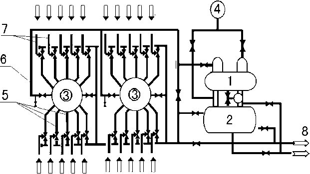 Metering device of multi-way valve used for gathering and transportation