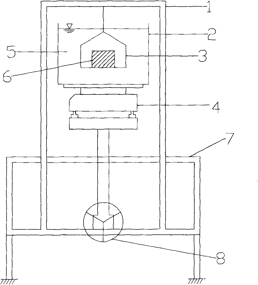 Rock-soil wetting test device