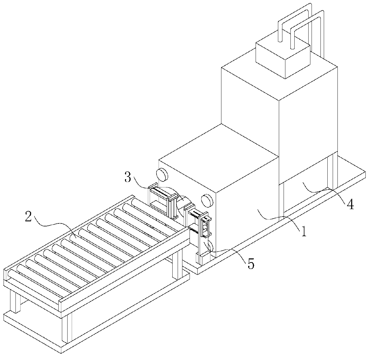 Anti-blocking aluminum profile extrusion molding device