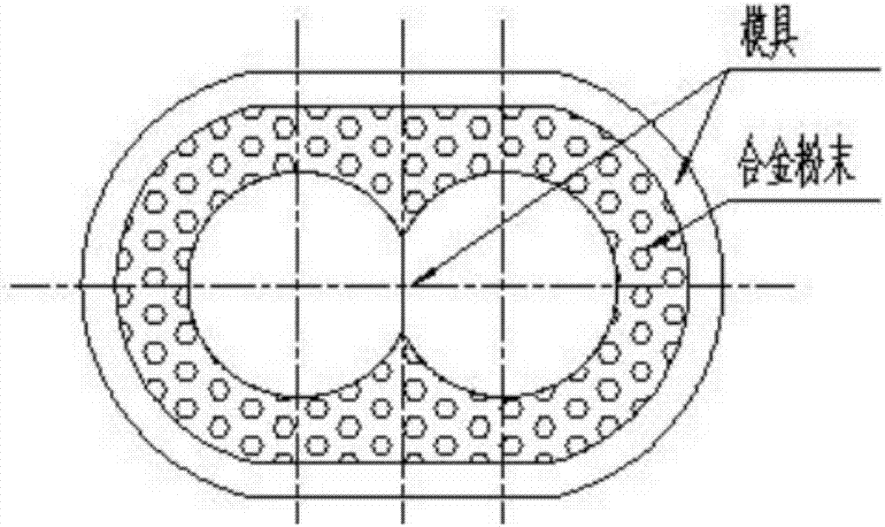 Iron-base alloy double-screw integral alloy lining and preparing method thereof