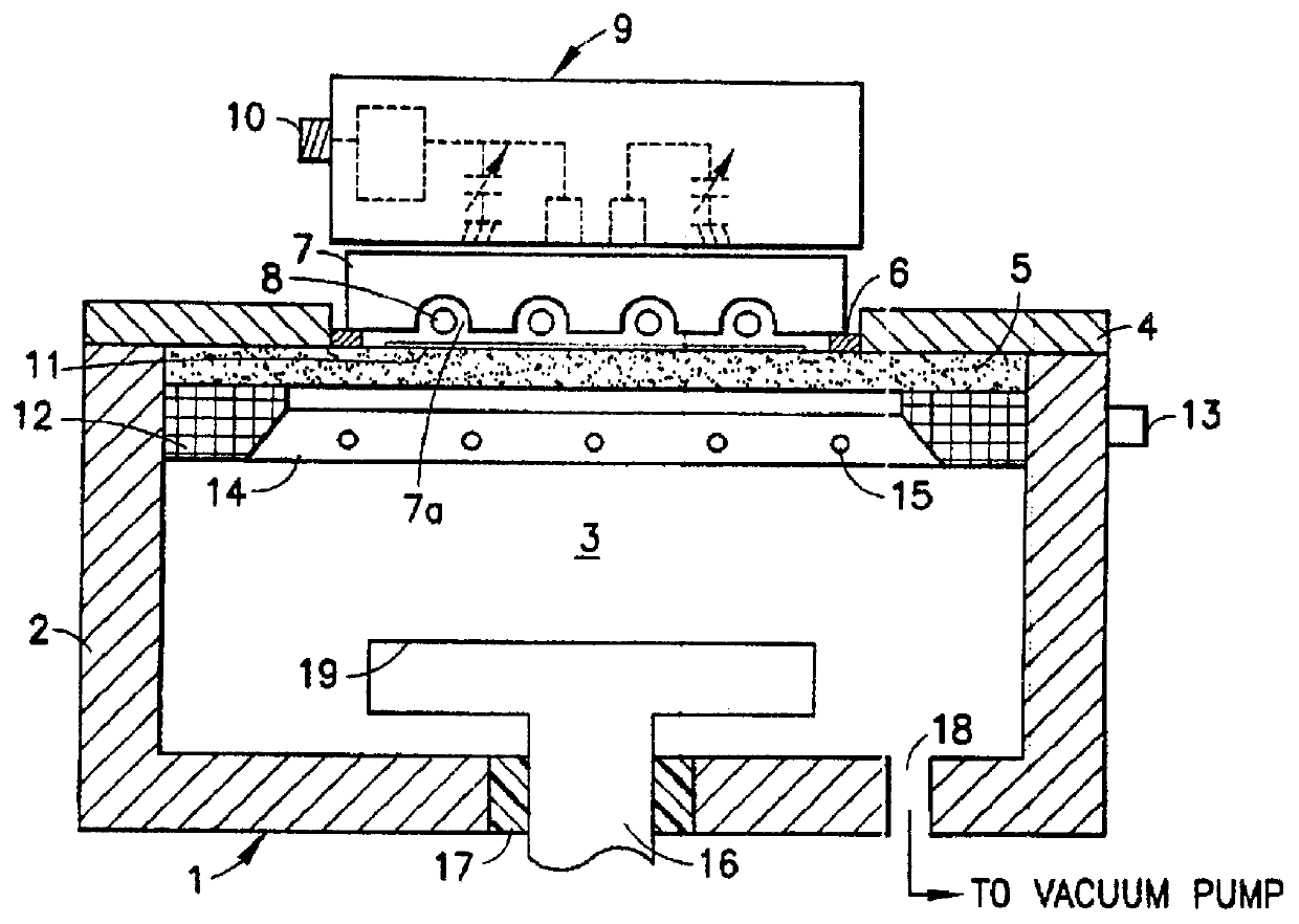 Plasma source for generating inductively coupled, plate-shaped plasma, having magnetically permeable core