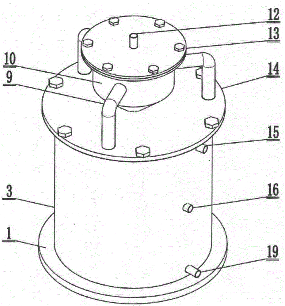 Internal recycle strengthened perfect mixing flow anaerobic reactor