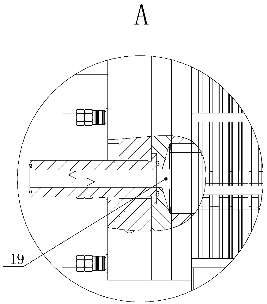 Liquid phase flow battery pile of Fe/Cr system