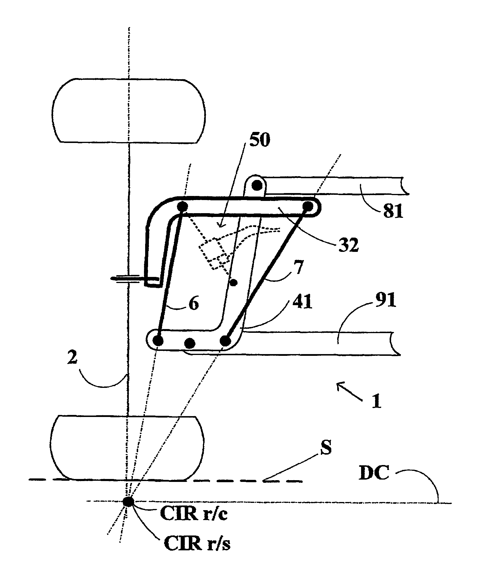 Vehicle suspension with camber control