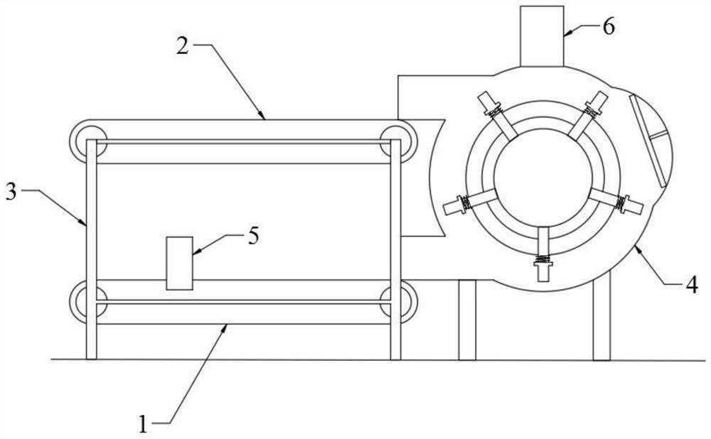 Feeding device for construction waste recycled aggregate production