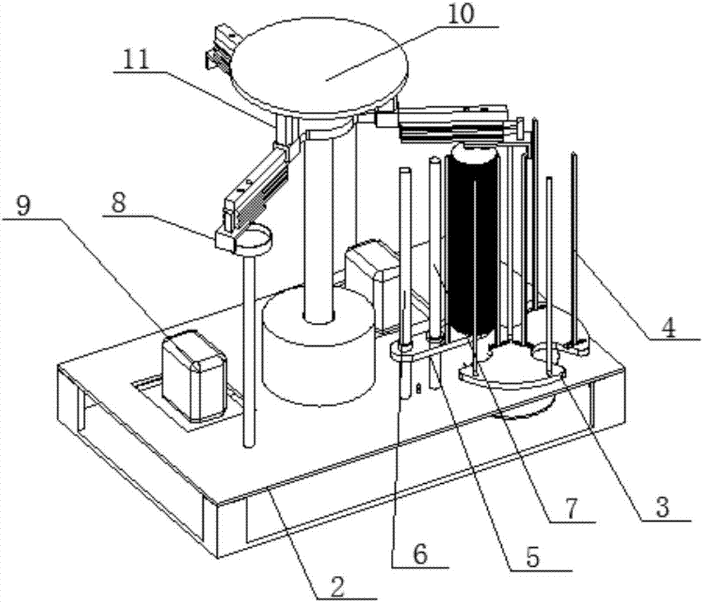 A rotary continuous automatic feeding mechanism for a punching machine