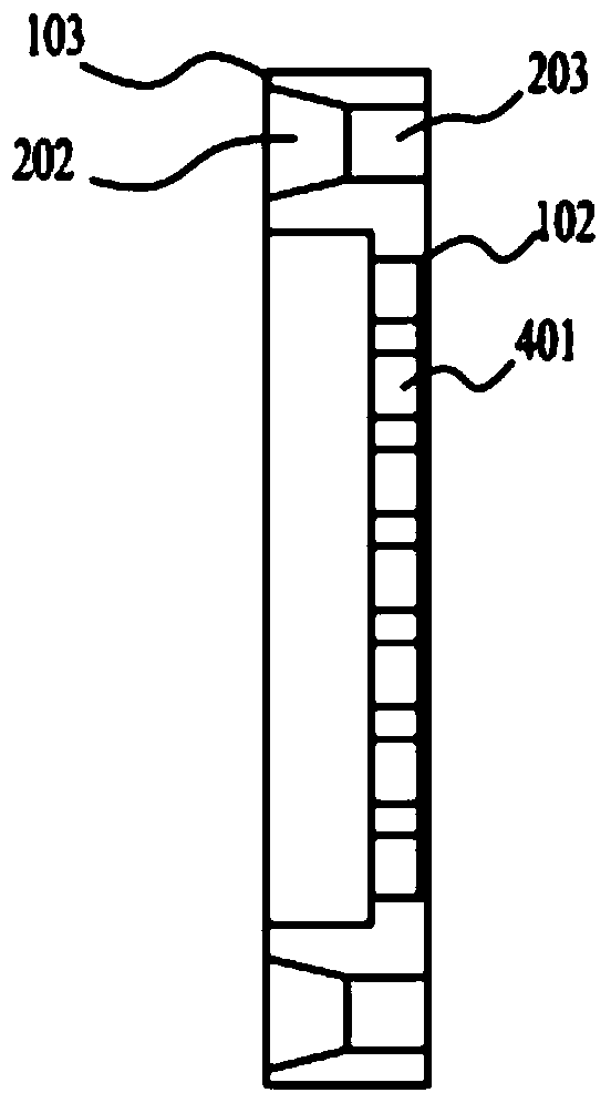 Drag line array wiring structure