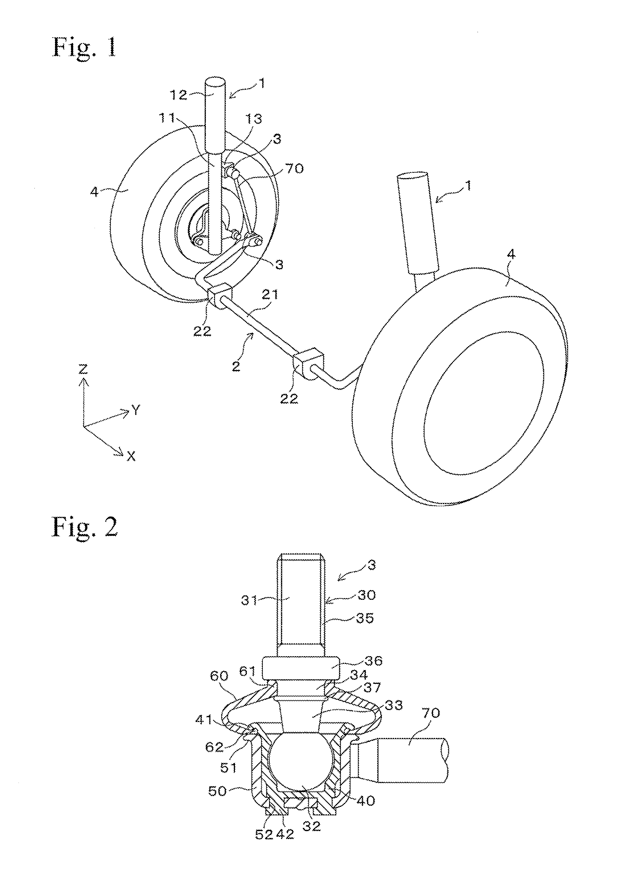 Stabilizer link and manufacturing method therefor