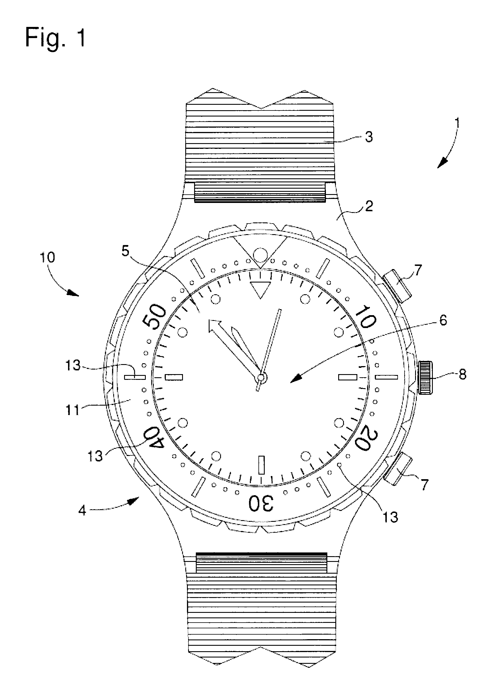 Ceramic element inlaid with at least one composite ceramic decoration