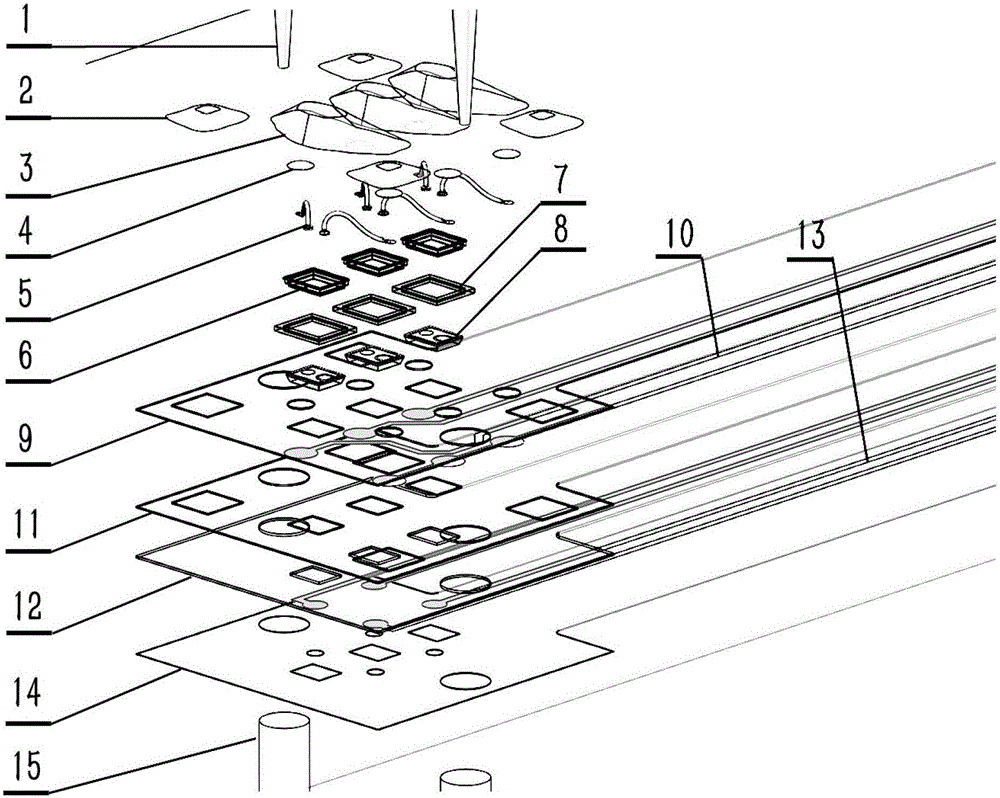 LED optical stimulation and electrographic recording integrating flexible neural electrode device and manufacturing method thereof