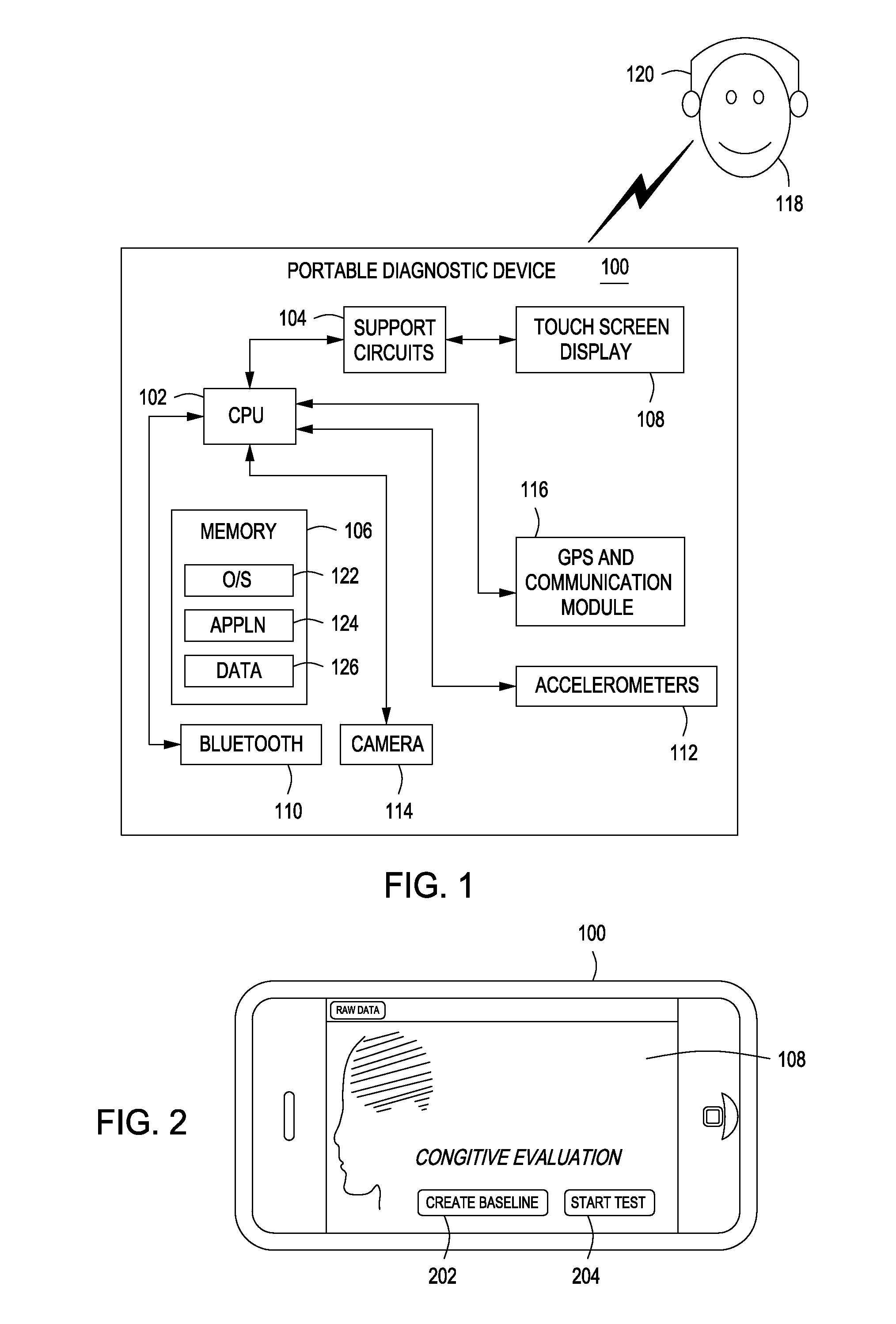 Method and apparatus for multimodal mobile screening to quantitatively detect brain function impairment