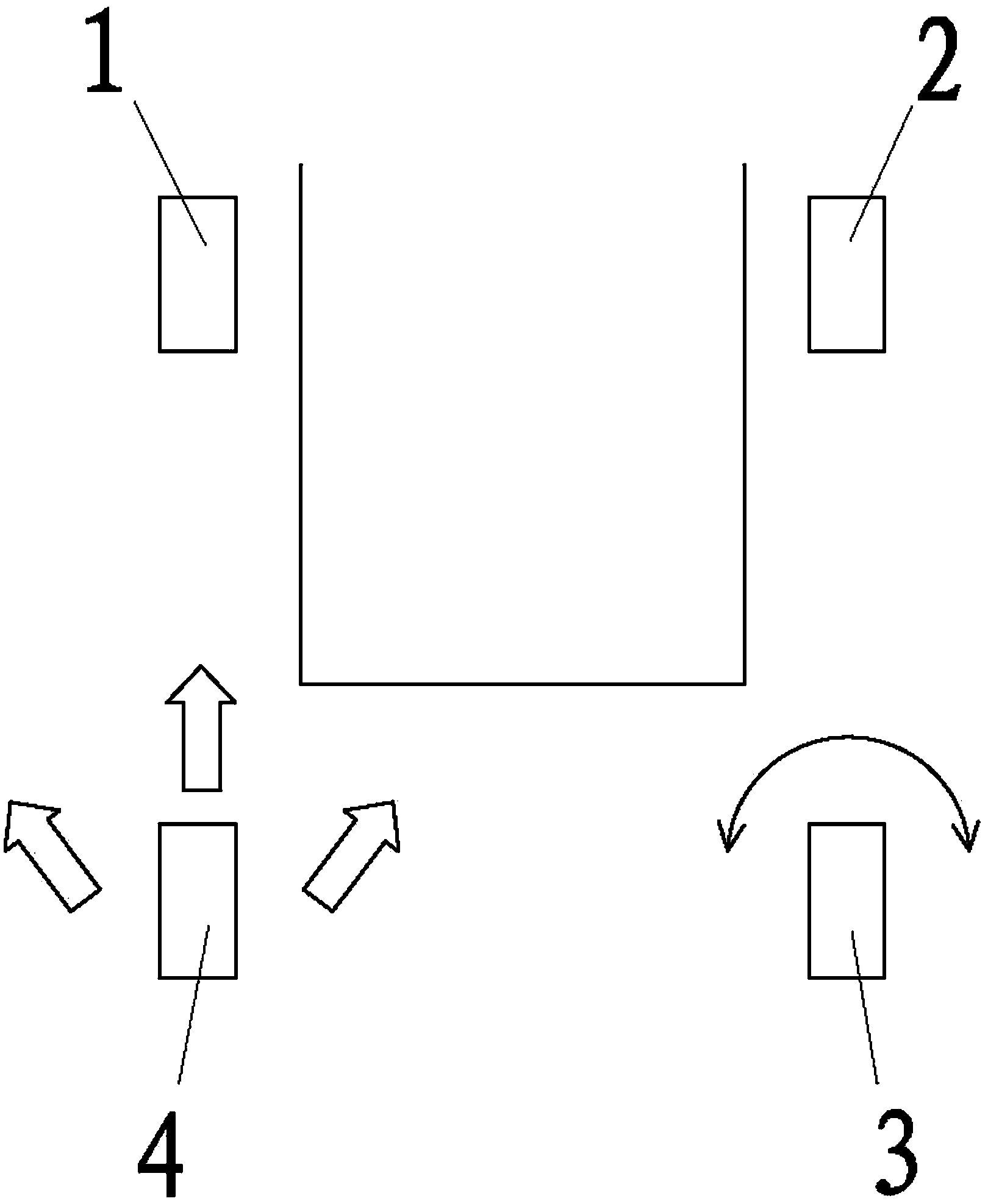 Industrial vehicle capable of traveling in four directions and traveling mechanism of industrial vehicle