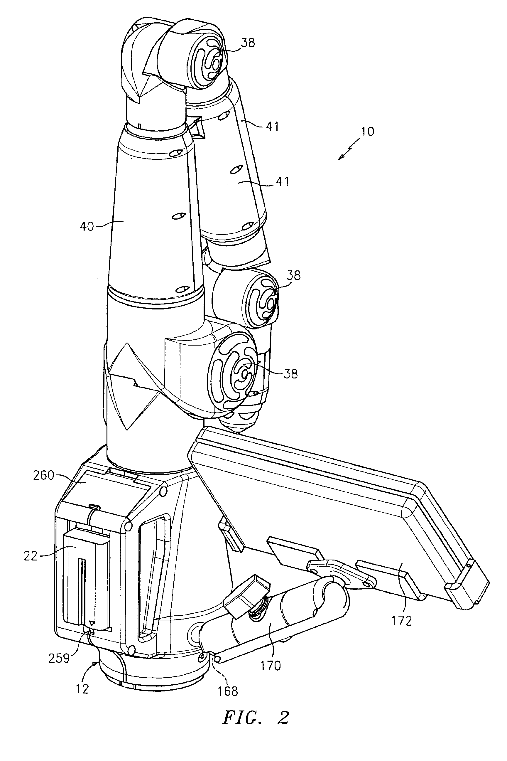 Portable coordinate measurement machine with integrated magnetic mount