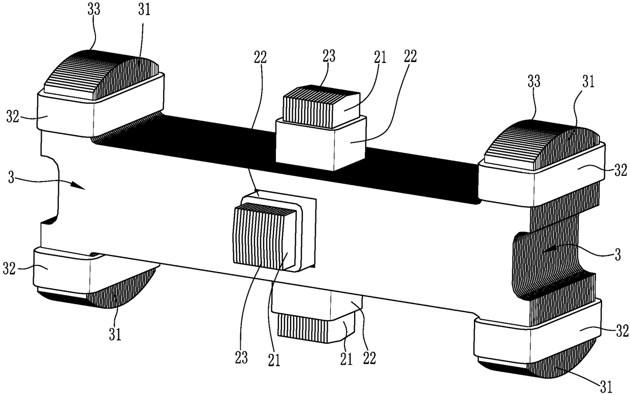 Silicon steel sheet superposed force sensor