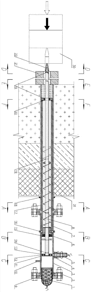 End-in and side-out pusher type heating furnace automatic positioning tapping device