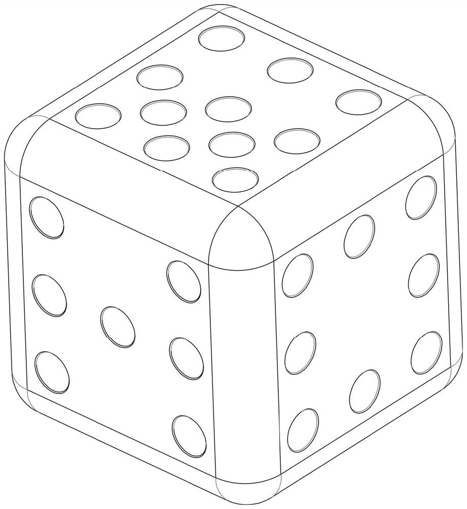 Educational mathematics dice for children