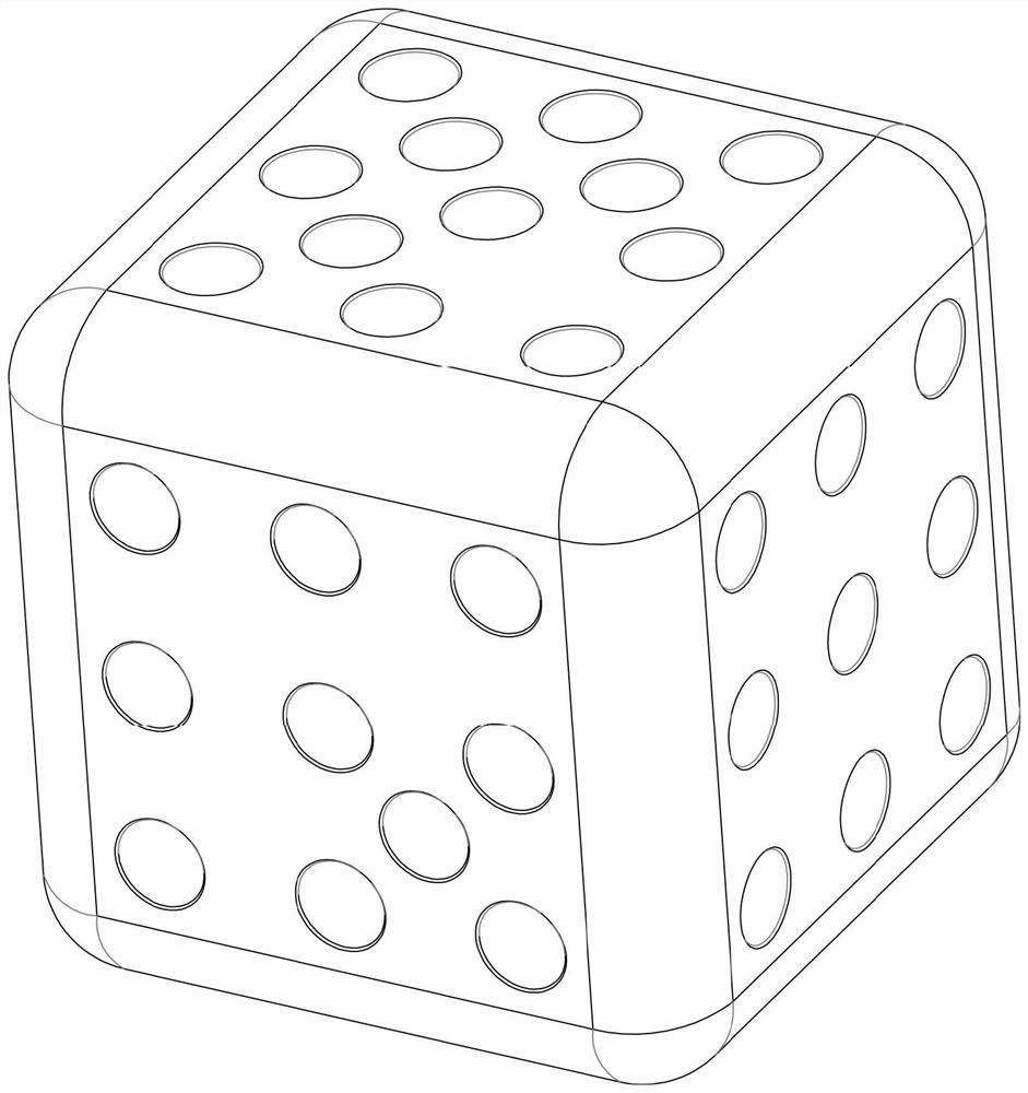 Educational mathematics dice for children