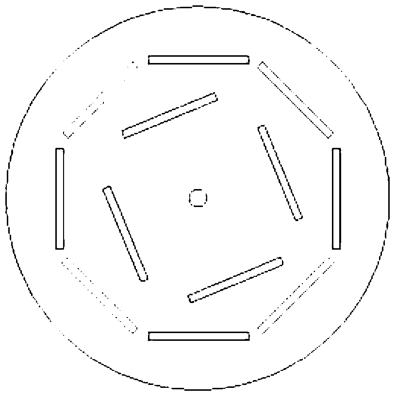 Loaded nanometer tio2 photocatalytic turntable water treatment device and treatment method