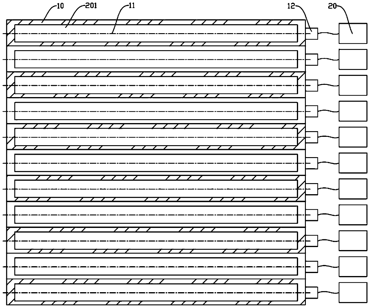 Lighting components and UV liquid crystal irradiation machine