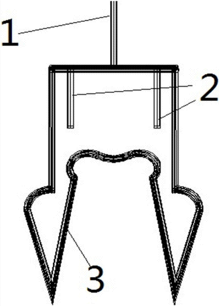 Linear-frame-shaped hexagonal screw clamping tool used for air conditioner installation