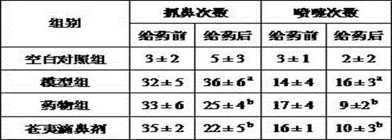 Traditional Chinese medicine spray for treating rhinitis and preparation method thereof