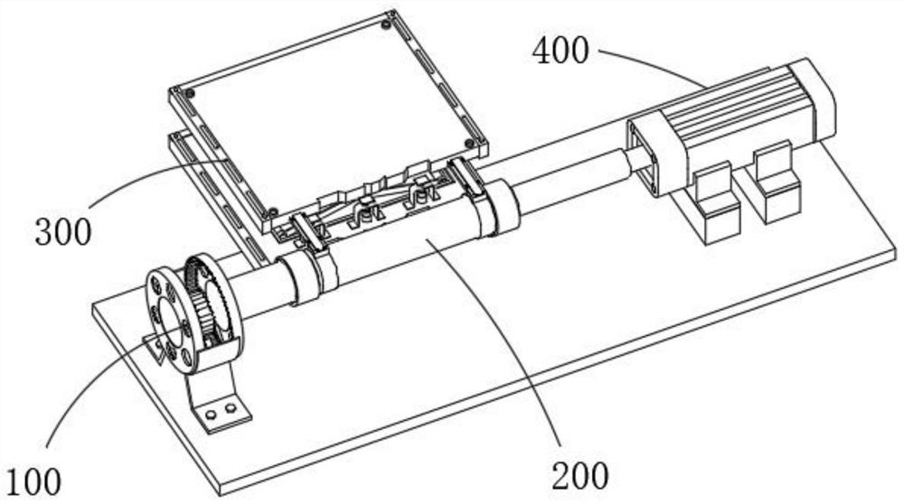 Alignment turnover device for electric vehicle accessory machining