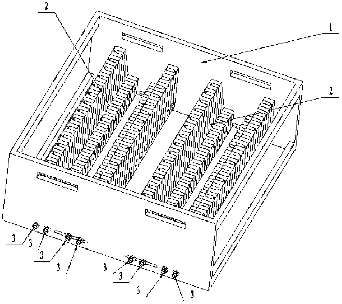 Battery tray applicable to automatic lithium battery formation production line