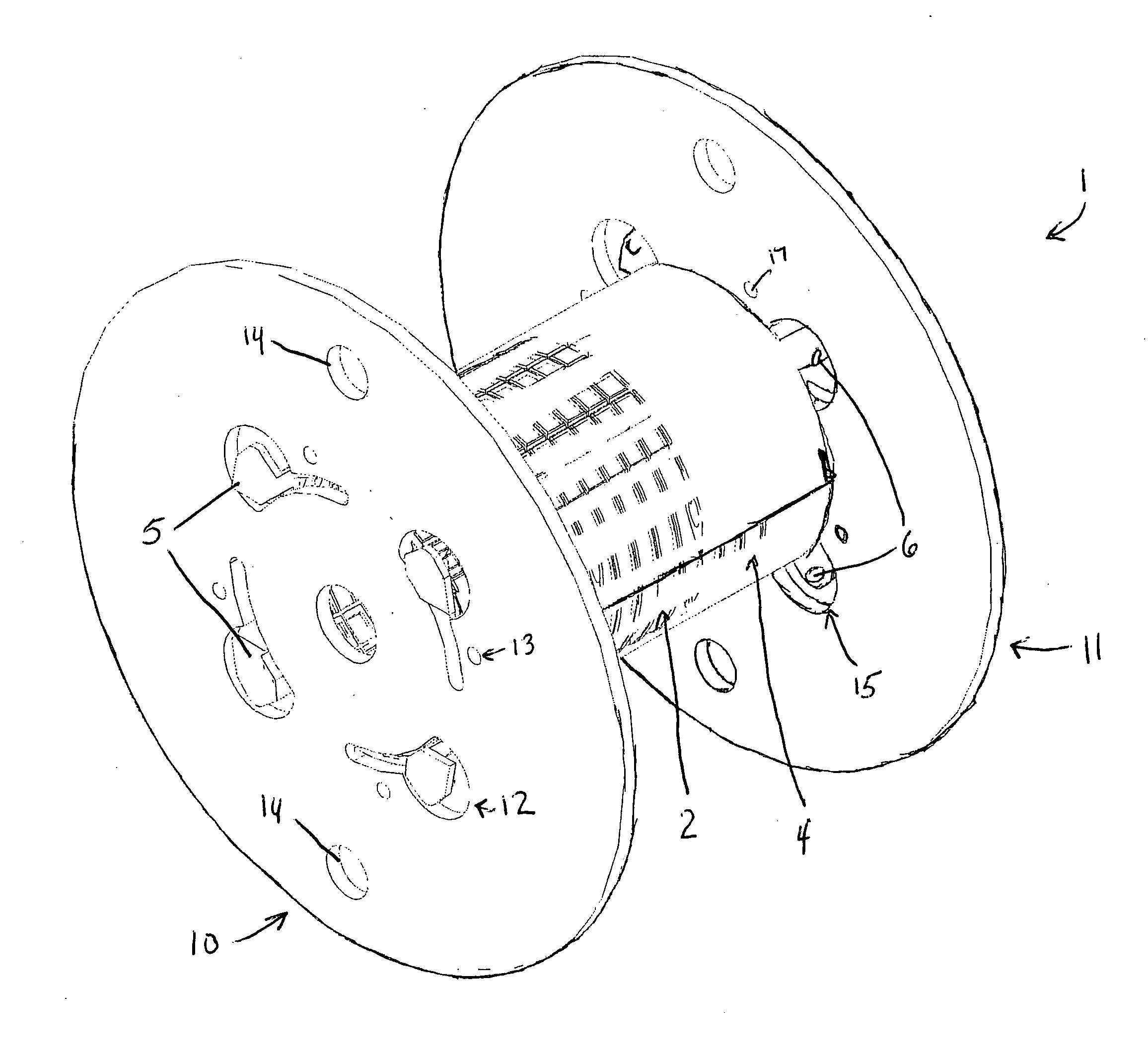 Flexible material storage device