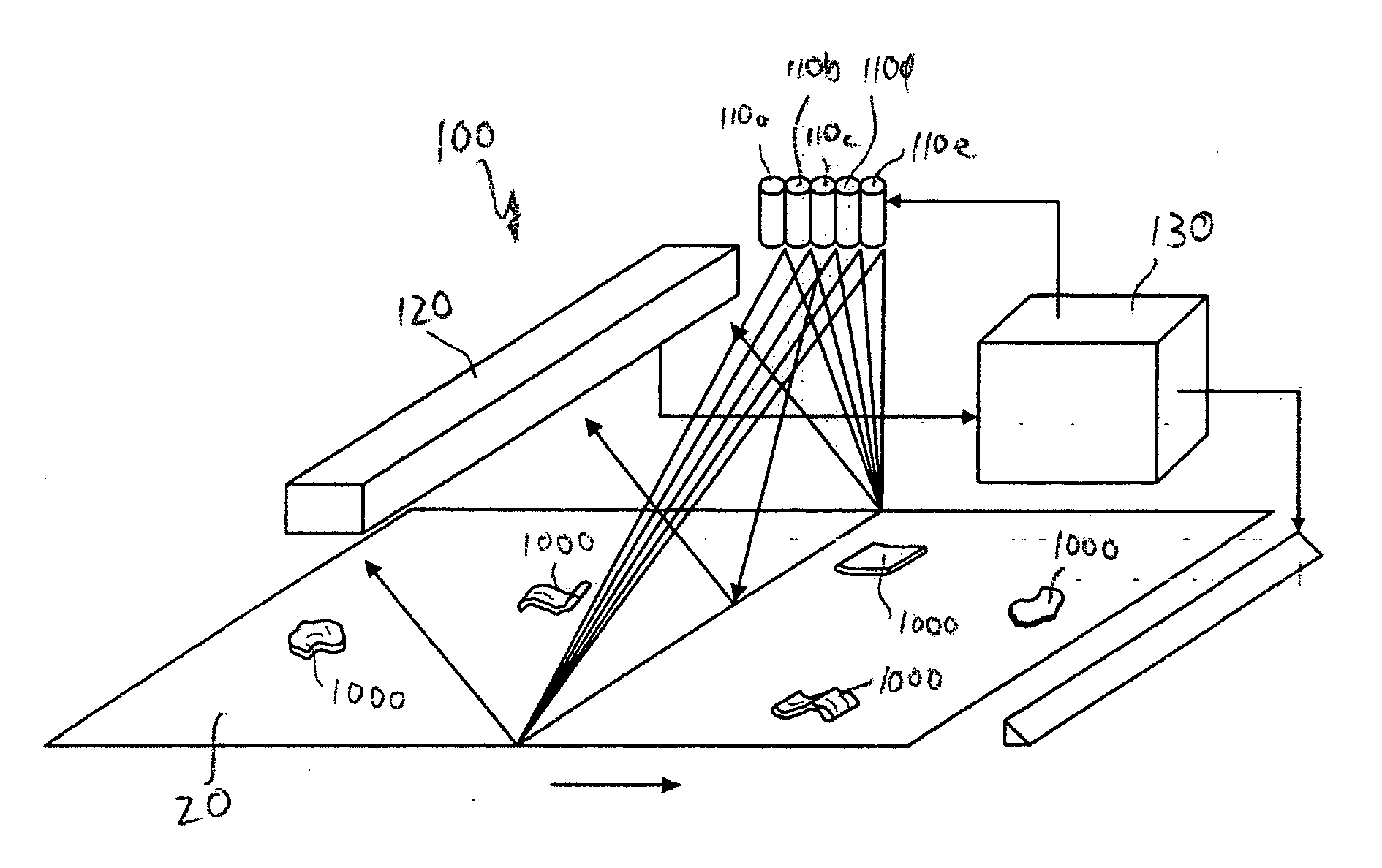 Sorting system using narrow-band electromagnetic radiation