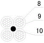 Cable for power transmission to aircraft and manufacturing method thereof