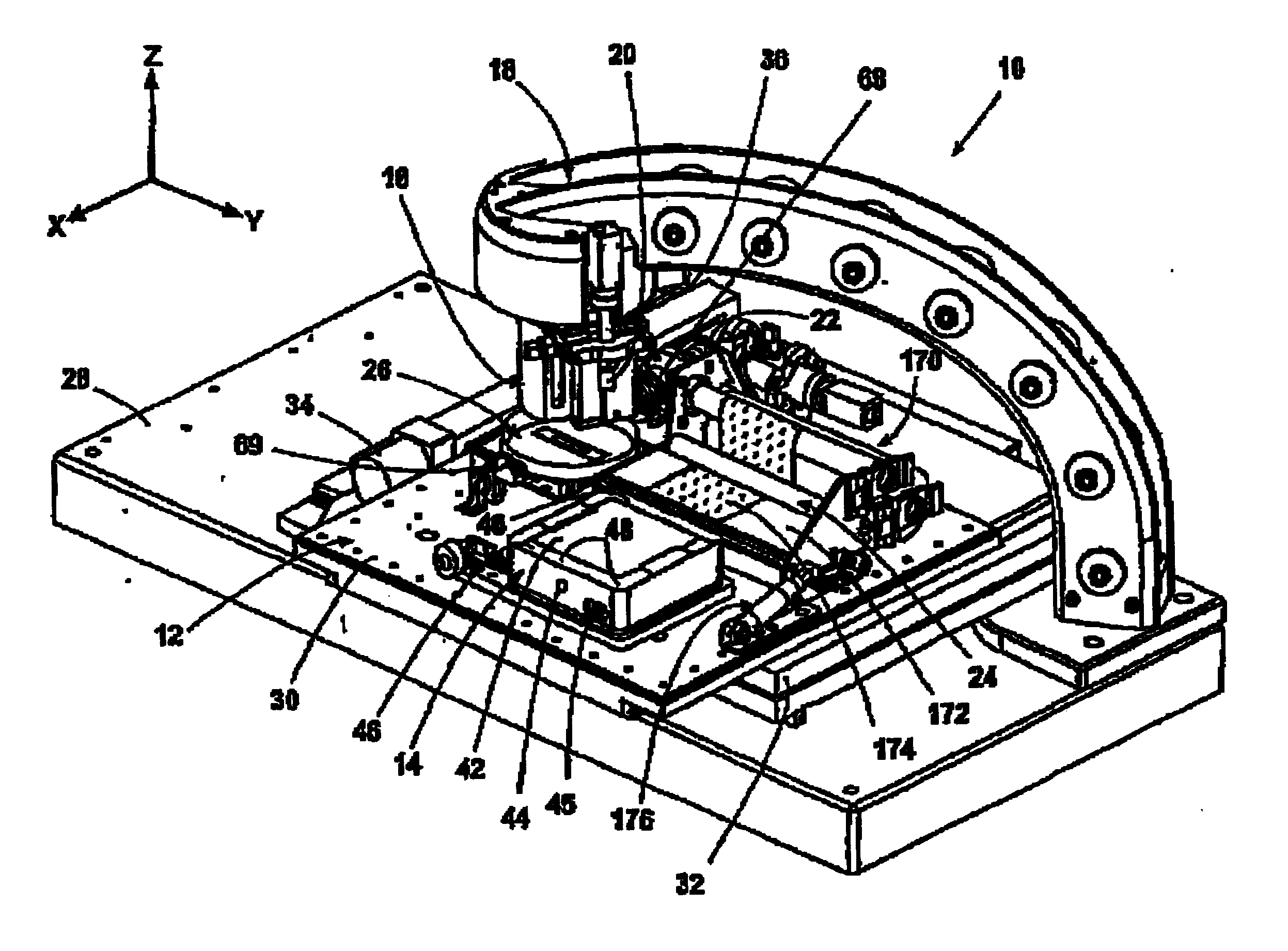 Interchangeable microdesition head apparatus and method