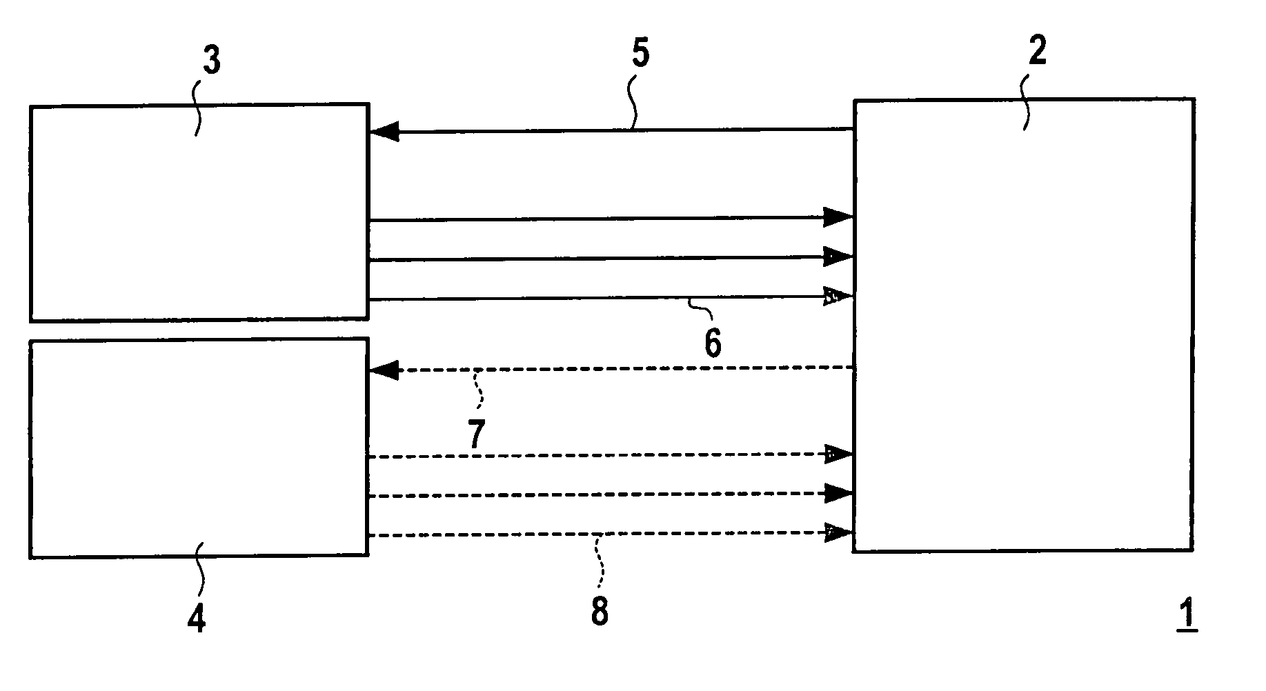 Image recording system with improved clock signal transmission