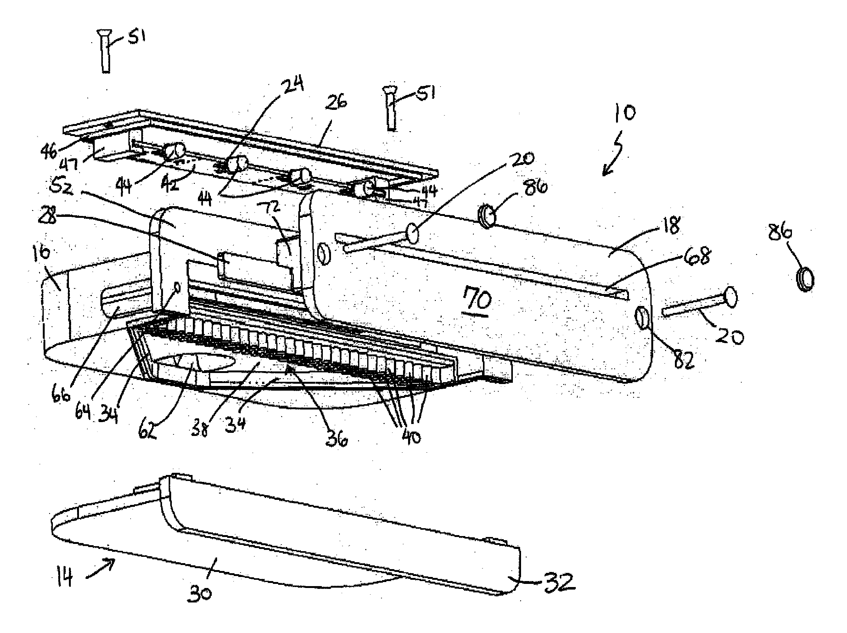 Waterfall-producing device