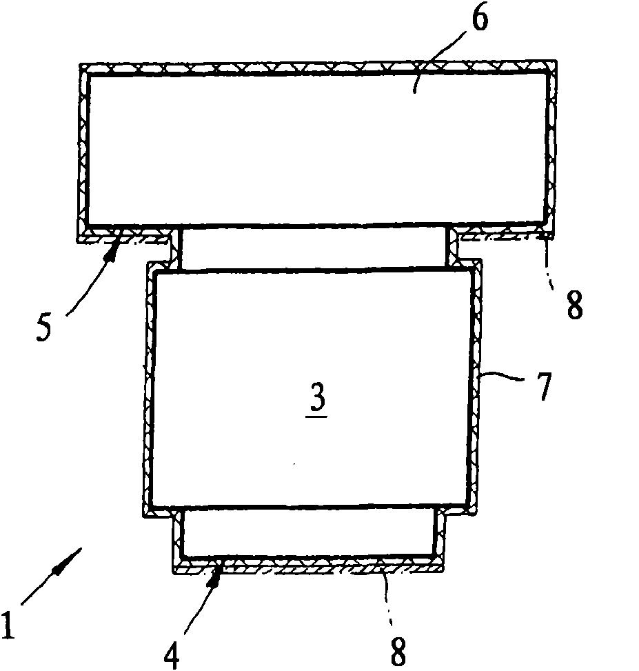 Screwing element and pipe connection device for attaching pipes