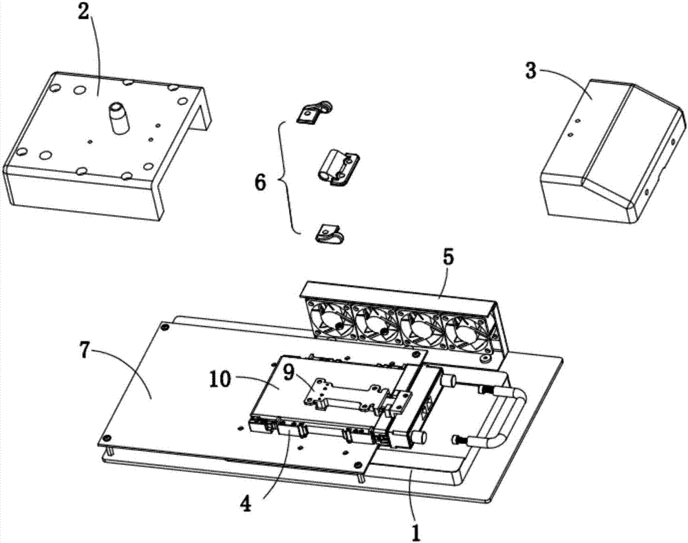 Optical module high-and low-temperature test device