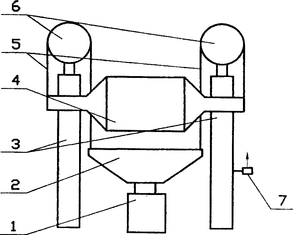 Drilling column heave compensator for floating drill platform in the sea