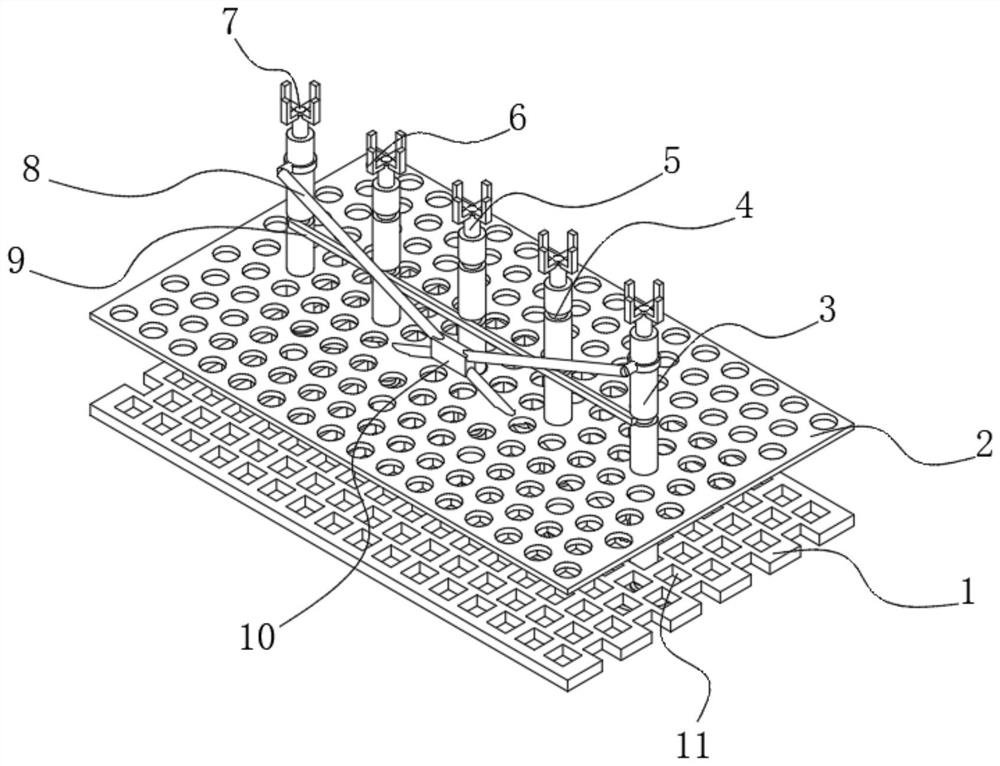 Ultra-deep raft reinforcing steel bar support