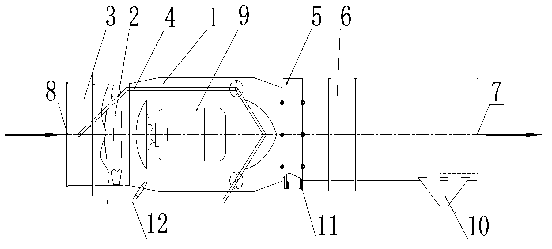 Novel waste gas filter