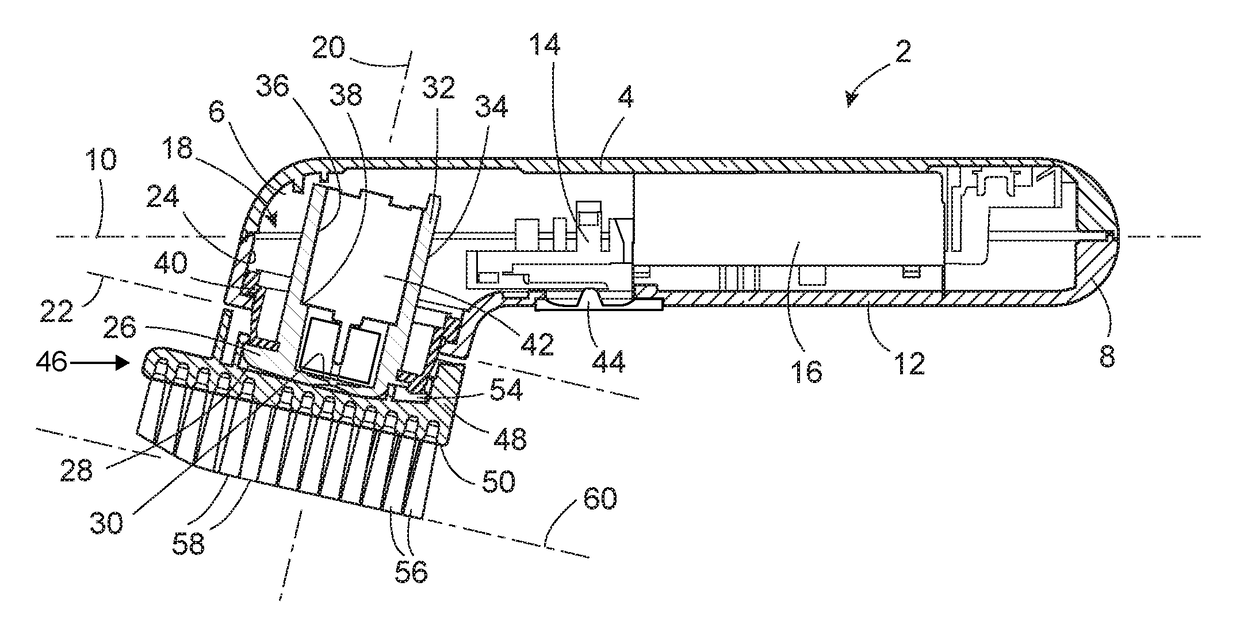 Powered skin care device