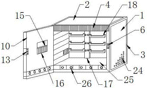 Electrical engineering control cabinet