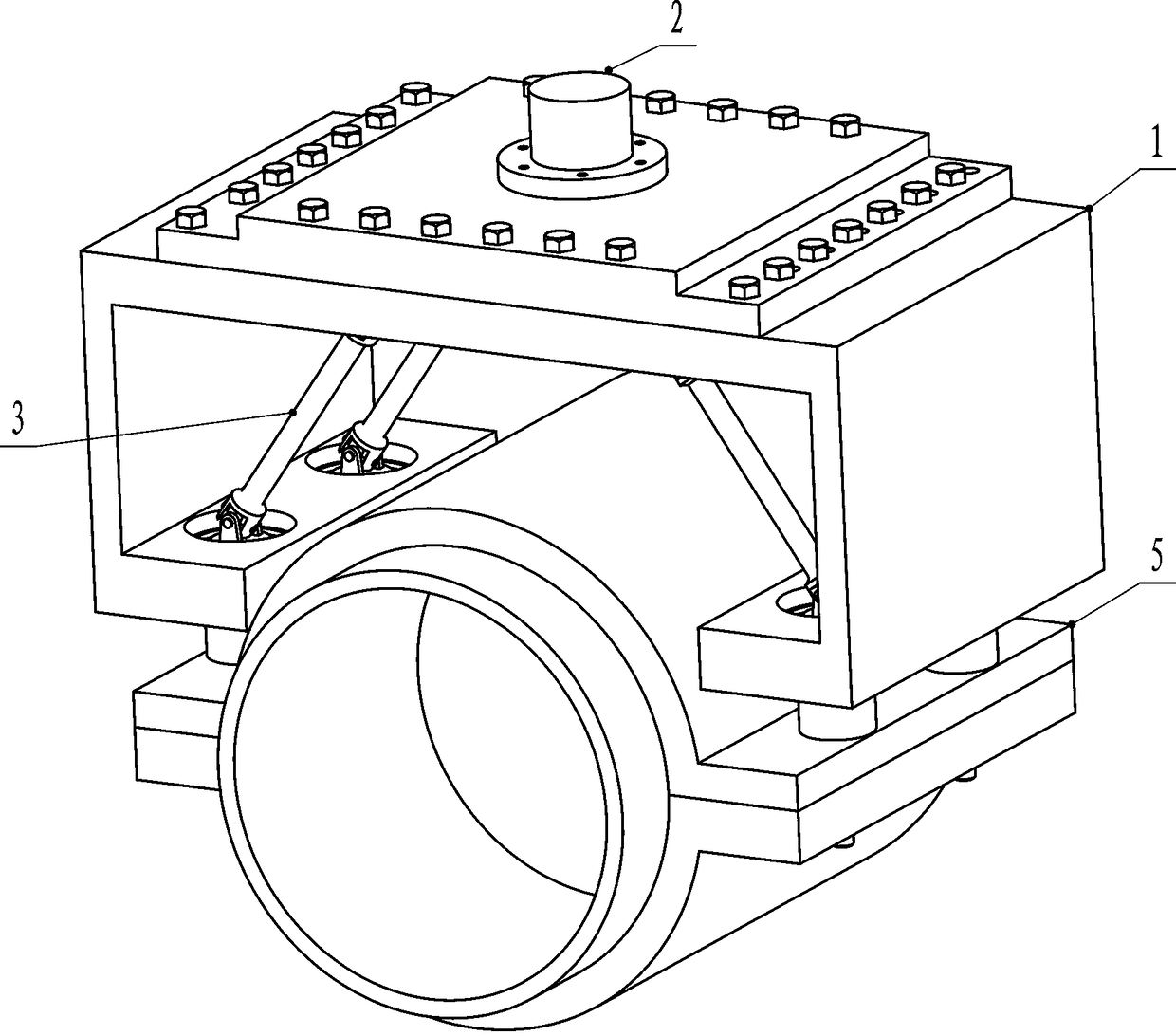 Bolt pre-tightening tool for subsea clamp connector