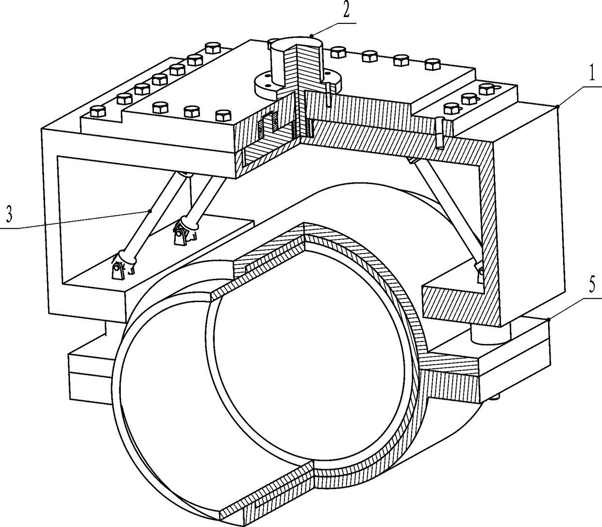 Bolt pre-tightening tool for subsea clamp connector