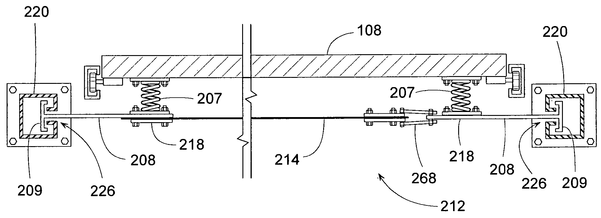 Vertically movable door with safety barrier