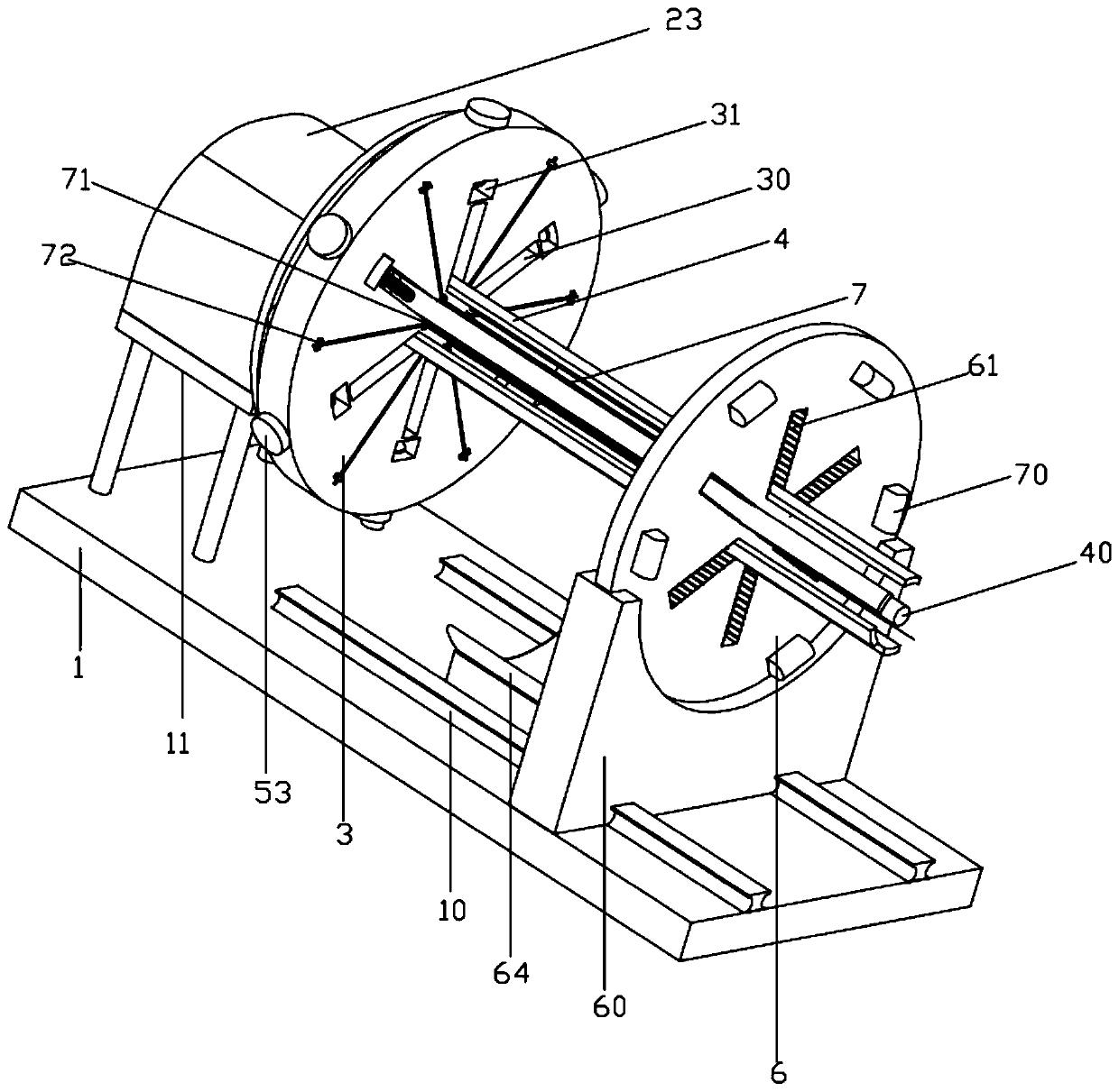 Residual cable winding device