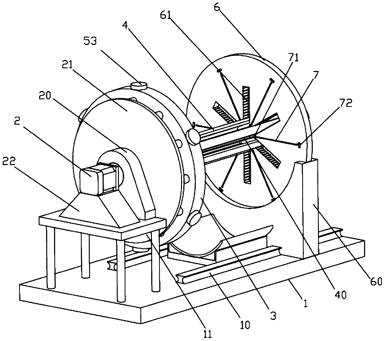 Residual cable winding device