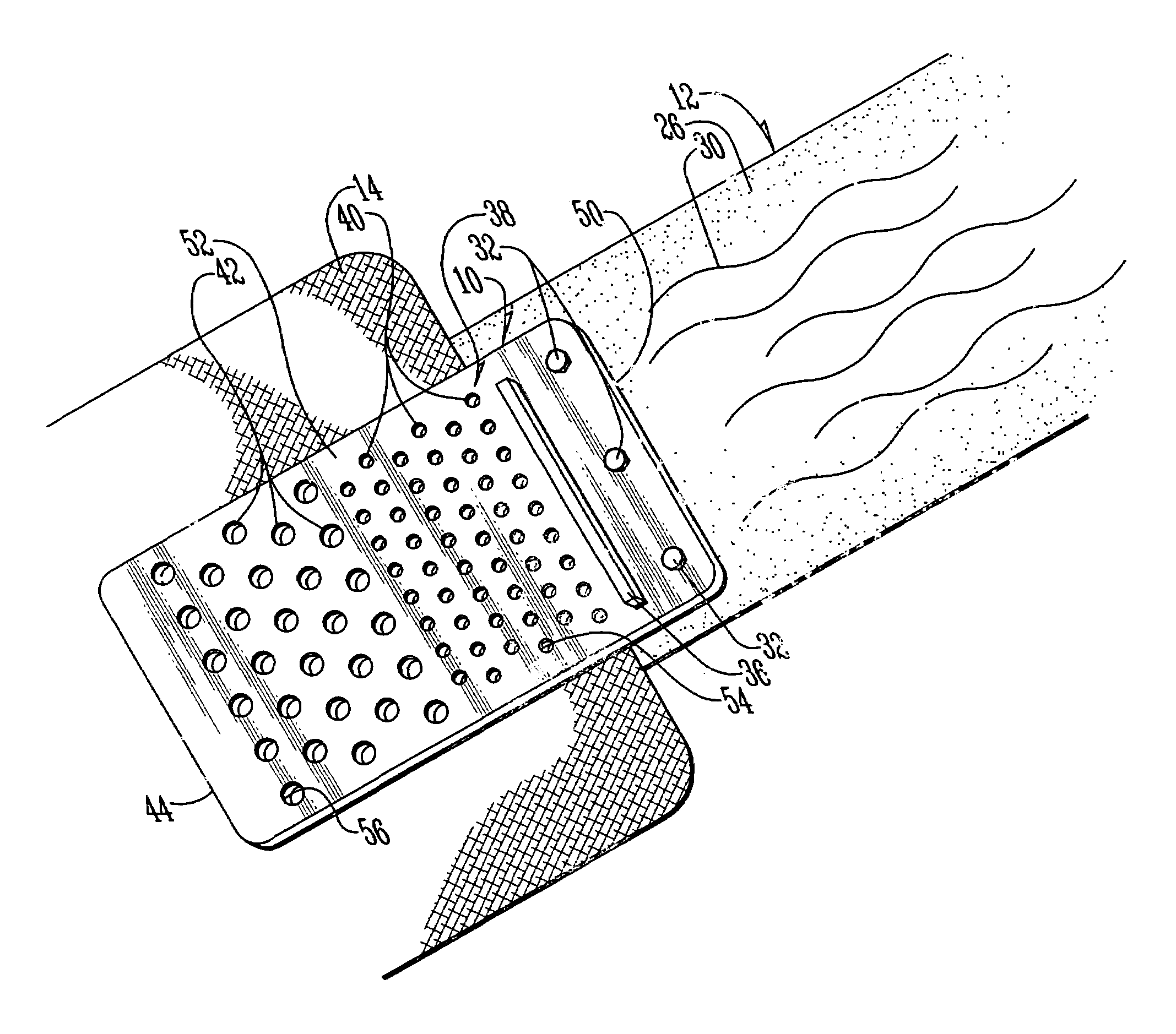 Erosion control transition mat