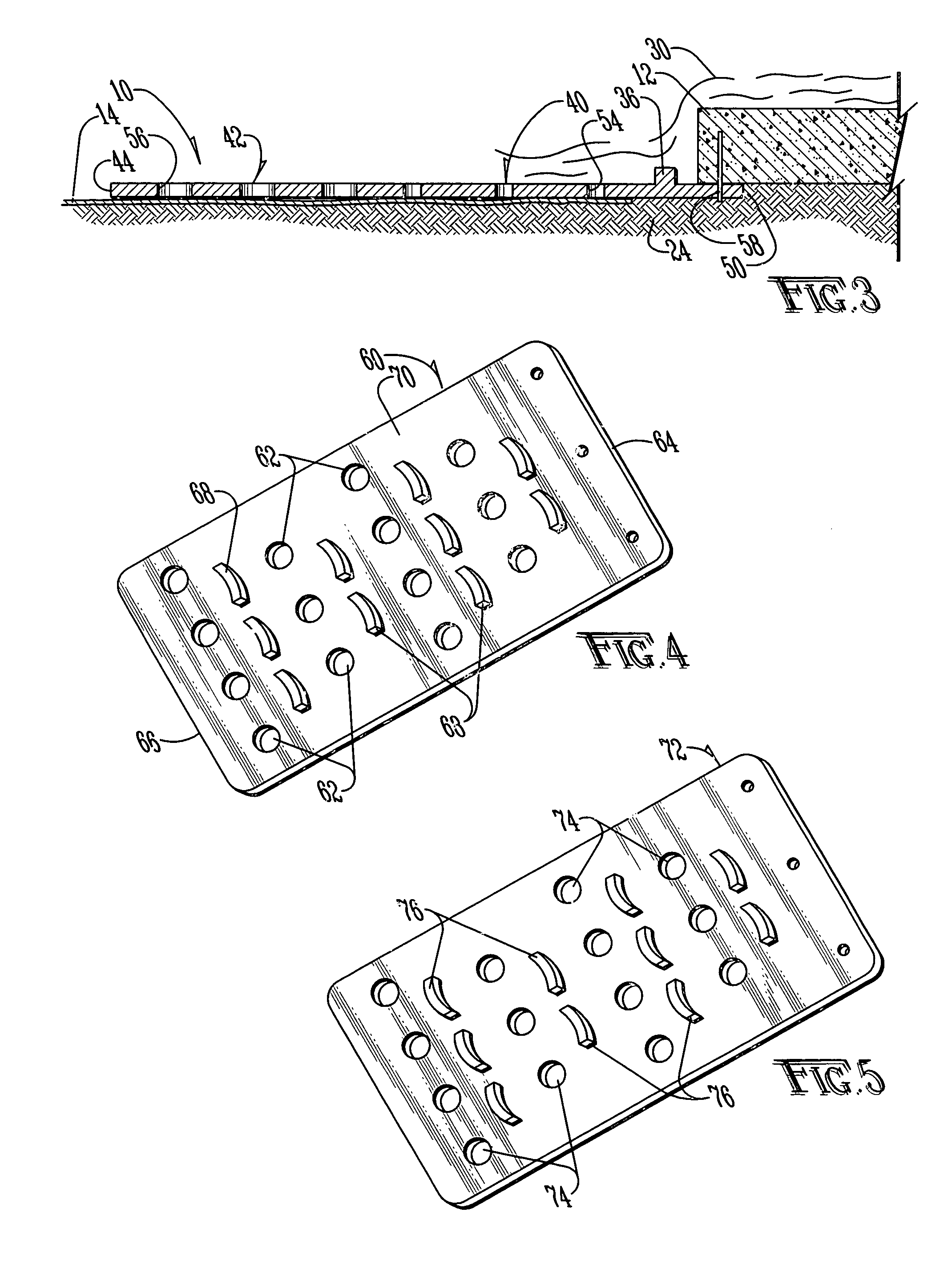 Erosion control transition mat